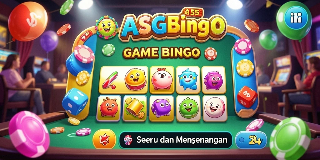 Tampilan permainan Bingo seru di ASG55 dengan grafis menawan.