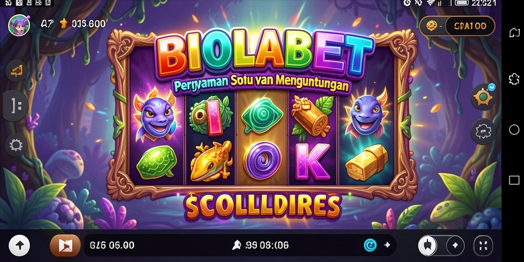 Tampilan menarik dari gameplay BIOLABET yang penuh dengan kemeriahan slot.