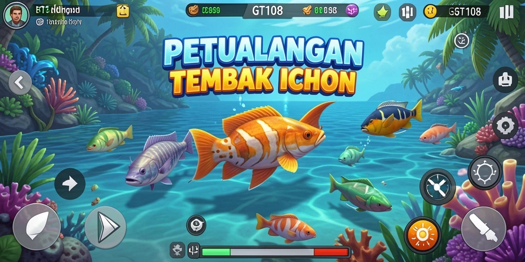 Tangkapan ikan yang seru dalam GT108 dengan efek visual menakjubkan.