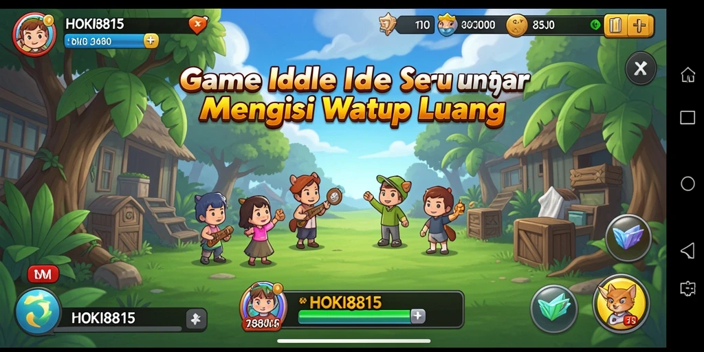 Tangkapan layar HOKI8815 menampilkan gameplay Idle yang menarik dan menyenangkan.