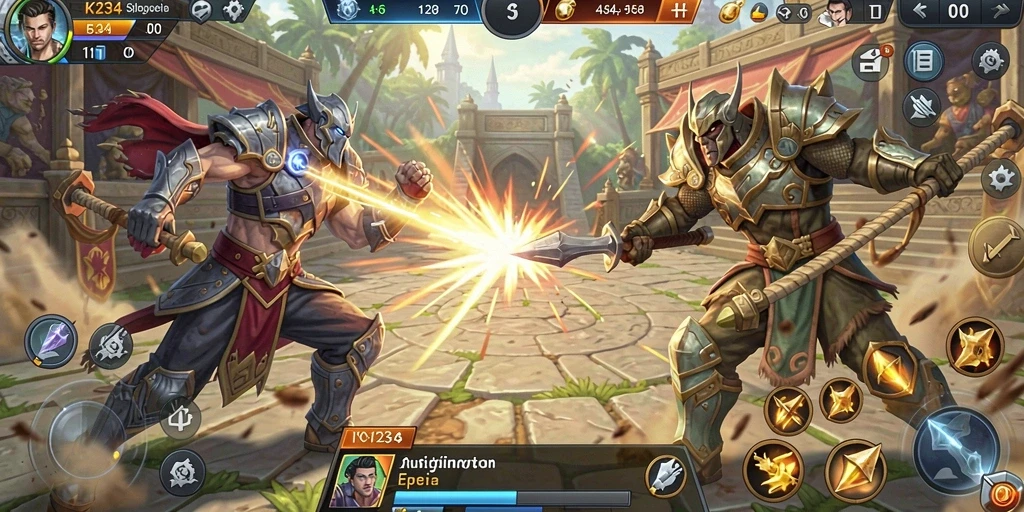 Tampilan screenshot utama K234 menunjukkan aksi pertarungan yang mendebarkan.