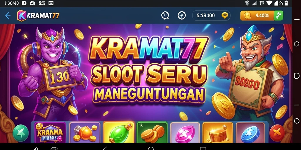 Tampilan menarik saat memutar gulungan slot KRAMAT77.