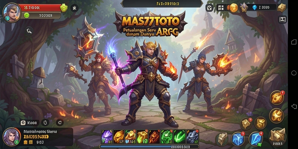 Tampilan gameplay ARPG seru di MAS77TOTO.