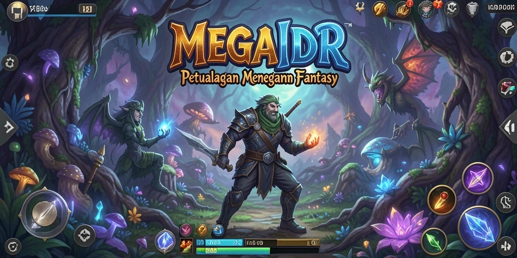 Tampilan gameplay MEGAIDR yang menakjubkan dalam dunia petualangan.