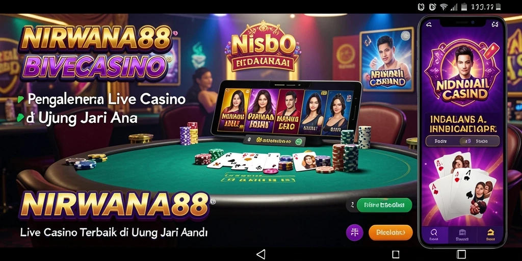 Tampilan menarik dari gameplay Live Casino di NIRWANA88.