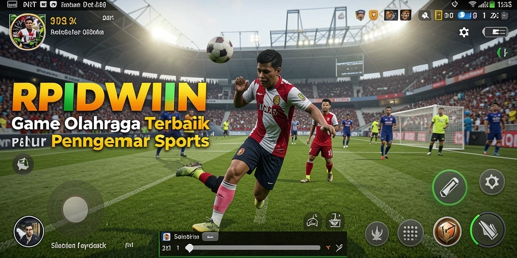 Tampilan gameplay RPIDWIN yang menegangkan dan penuh aksi olahraga.