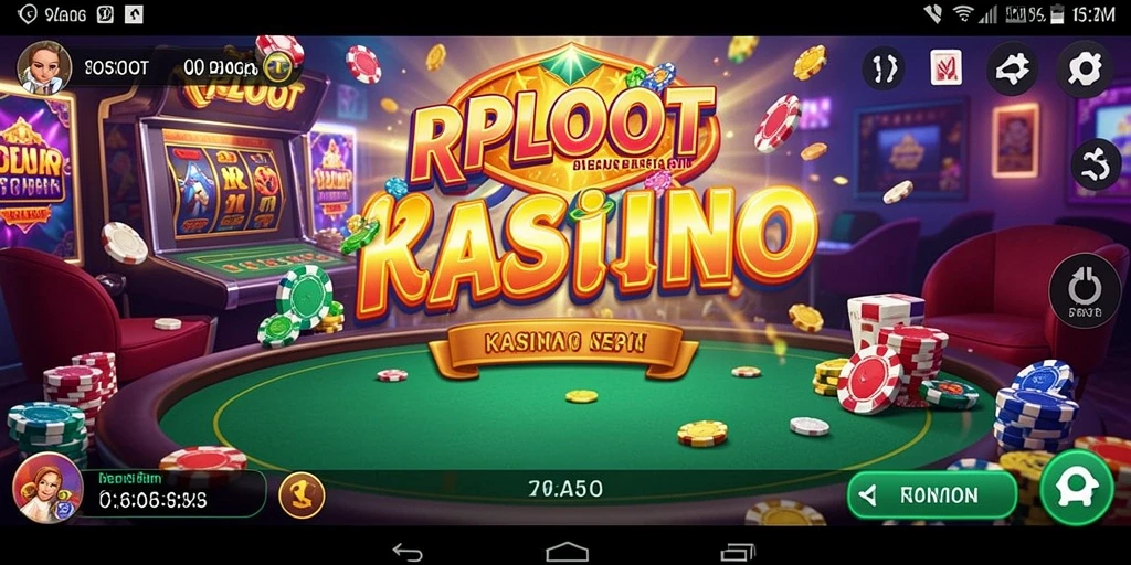 Tampilan utama RPLOOT dengan berbagai permainan Kasino yang menarik.