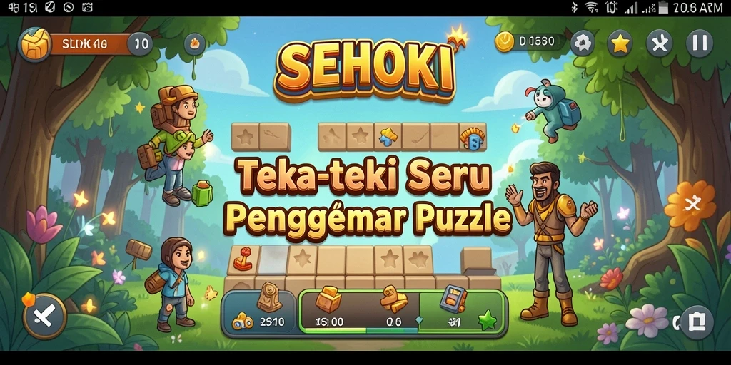 Tampilan gameplay menarik dari SEHOKI yang menantang otak.