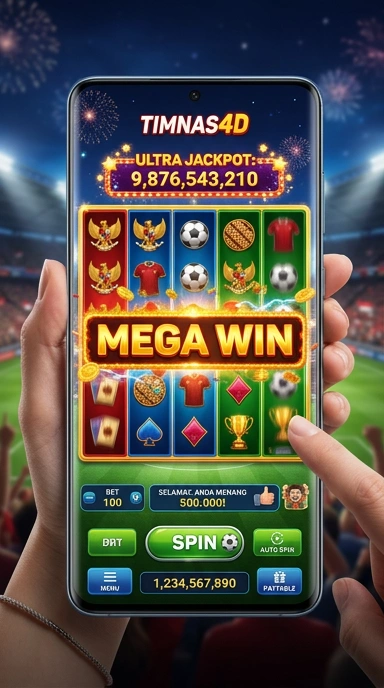 Menu aplikasi timnas4d yang menampilkan kategori populer.